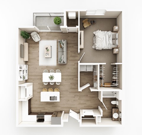 B2 Floor Plan at The Haven on Veterans, Fargo, North Dakota